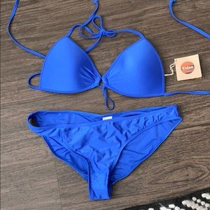 Blue swim suit NWT